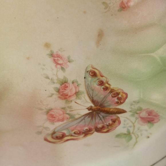 Antique Harker Semi-porcelain Serving Bowl 1890s - Picture 4 of 9